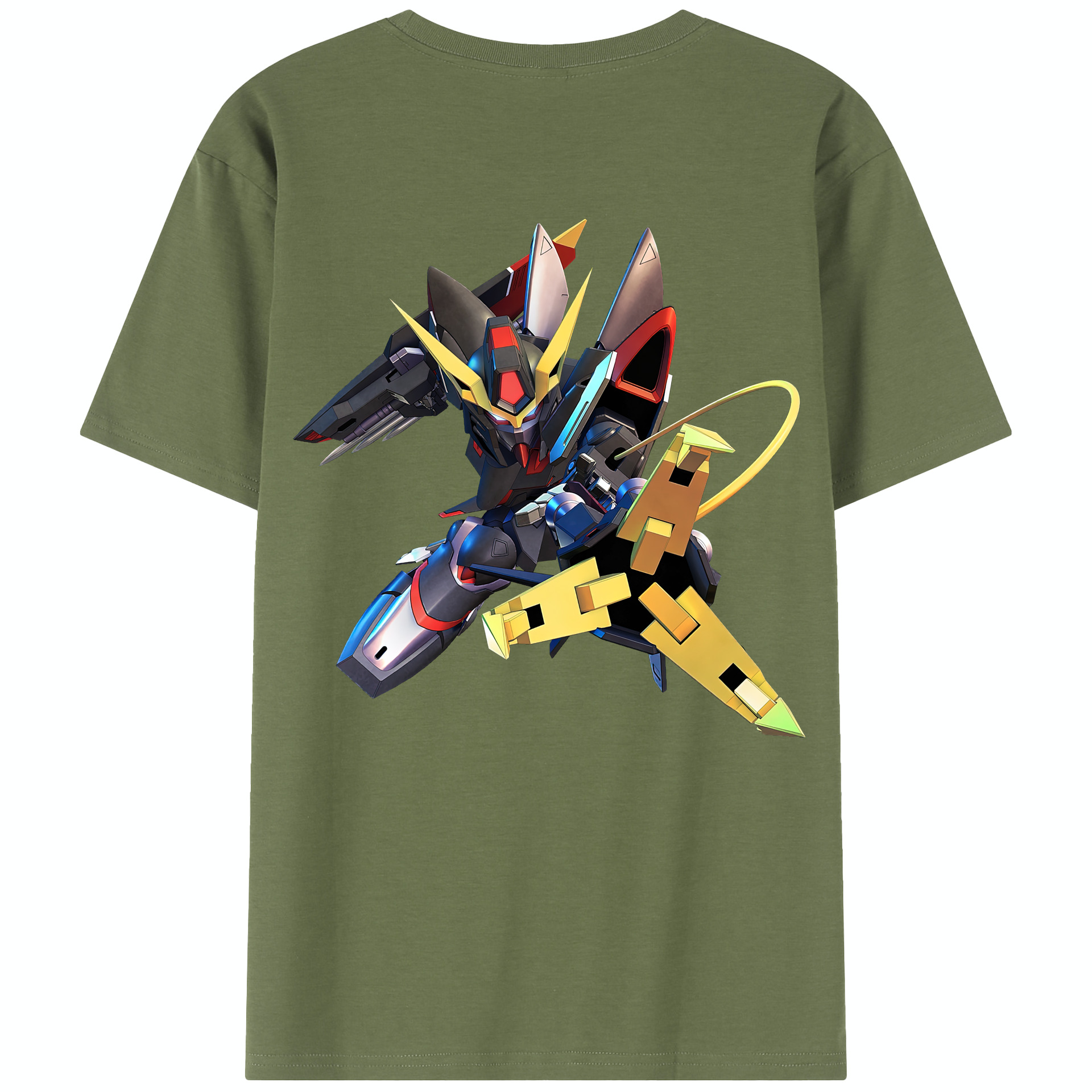 （画像用） 機動戦士ガンダム Mobile Suit Gundam 綿100％半袖Tシャツ（背面プリント）